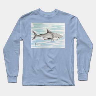 Fierce shark Long Sleeve T-Shirt